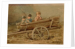 Children in a telega, 1882 by Elizaveta Merkuryevna Bem