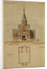 Project to the architectural contest for the Saint George Cathedral in Gus-Khrustalny, 1894 by Leon Benois