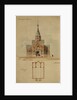 Project to the architectural contest for the Saint George Cathedral in Gus-Khrustalny, 1894 by Leon Benois