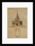 Project to the architectural contest for the Saint George Cathedral in Gus-Khrustalny, 1894 by Leon Benois