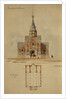 Project to the architectural contest for the Saint George Cathedral in Gus-Khrustalny, 1894 by Leon Benois