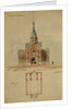 Project to the architectural contest for the Saint George Cathedral in Gus-Khrustalny, 1894 by Leon Benois