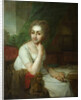 Portrait of an Unknown Woman with Compass in her Hand (Praskovia Golitsyna?) by Vladimir Lukich Borovikovsky
