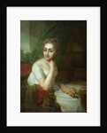 Portrait of an Unknown Woman with Compass in her Hand (Praskovia Golitsyna?) by Vladimir Lukich Borovikovsky