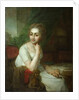 Portrait of an Unknown Woman with Compass in her Hand (Praskovia Golitsyna?) by Vladimir Lukich Borovikovsky