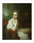 Portrait of an Unknown Woman with Compass in her Hand (Praskovia Golitsyna?) by Vladimir Lukich Borovikovsky