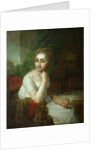 Portrait of an Unknown Woman with Compass in her Hand (Praskovia Golitsyna?) by Vladimir Lukich Borovikovsky
