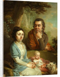 Portrait of Vasily Nebolsin, his Wife Avdotia and Child, End 1790s by Vladimir Lukich Borovikovsky