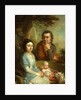 Portrait of Vasily Nebolsin, his Wife Avdotia and Child, End 1790s by Vladimir Lukich Borovikovsky