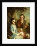 Portrait of Vasily Nebolsin, his Wife Avdotia and Child, End 1790s by Vladimir Lukich Borovikovsky