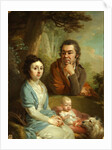 Portrait of Vasily Nebolsin, his Wife Avdotia and Child, End 1790s by Vladimir Lukich Borovikovsky