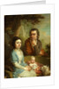 Portrait of Vasily Nebolsin, his Wife Avdotia and Child, End 1790s by Vladimir Lukich Borovikovsky