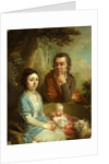 Portrait of Vasily Nebolsin, his Wife Avdotia and Child, End 1790s by Vladimir Lukich Borovikovsky