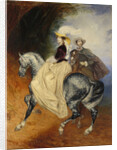 The Horsemen. Portrait of Eugeny and Emily Mussard, 1849 by Karl Pavlovich Briullov