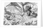 The destruction of the Rus fleet  at Constantinople, before 1839 by Fyodor Antonovich Bruni