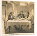 Karl Bryullov, Vladimir Kornilov and Count Grigori Gagarin aboard the brig Themistocles, 1835 by Grigori Grigorievich Gagarin