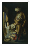 Leila and Khadji Abrek (After the poem by M. Lermontov), 1852 by Nikolai Nikolayevich Ge