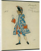 Costume design for the play The Masquerade by M. Lermontov, 1917 by Alexander Yakovlevich Golovin