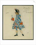 Costume design for the play The Masquerade by M. Lermontov, 1917 by Alexander Yakovlevich Golovin