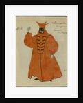 Costume design for the play The Masquerade by M. Lermontov, 1917 by Alexander Yakovlevich Golovin