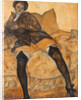 A sitting woman, c. 1918 by Boris Dmitryevich Grigoriev