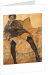 A sitting woman, c. 1918 by Boris Dmitryevich Grigoriev