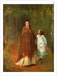 In the Park. Portrait of the Artists Wife and Daughter, 1875 by Ivan Nikolayevich Kramskoi