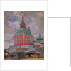 Red Tower in the Trinity Lavra of St. Sergius, 1912 by Boris Michaylovich Kustodiev