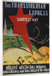 Transsiberian express (Poster of the Intourist company), 1930 by Max Litvak