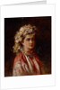 Young girl with flower garland by Konstantin Yegorovich Makovsky