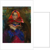 Russian Maiden in a Red Headscarf by Filipp Andreyevich Malyavin