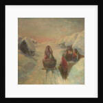 Winter. Sledge driving by Konstantin Konstantinovich Pervukhin