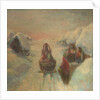 Winter. Sledge driving by Konstantin Konstantinovich Pervukhin