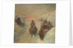 Winter. Sledge driving by Konstantin Konstantinovich Pervukhin