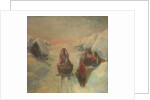 Winter. Sledge driving by Konstantin Konstantinovich Pervukhin