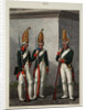 Grenadiers of the Preobrazhensky, Semenovsky and Izmailovsky Regiment in 1796-1797, 1840s by Alexey Gavrilovich Petrovsky