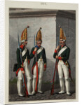 Grenadiers of the Preobrazhensky, Semenovsky and Izmailovsky Regiment in 1796-1797, 1840s by Alexey Gavrilovich Petrovsky