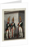 Grenadiers of the Preobrazhensky, Semenovsky and Izmailovsky Regiment in 1796-1797, 1840s by Alexey Gavrilovich Petrovsky