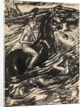 Illustration for The Princess of the Tide by Mikhail Lermontov by Kuzma Sergeyevich Petrov-Vodkin