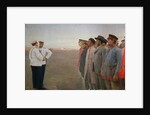 The recruitment, 1904 by Lukian Vasilyevich Popov