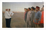 The recruitment, 1904 by Lukian Vasilyevich Popov
