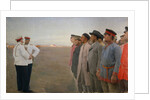 The recruitment, 1904 by Lukian Vasilyevich Popov
