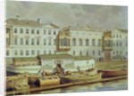 Naryshkin Palace on the Fontanka river, Mid of the 19th cen by Ludwig Premazzi