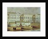 Naryshkin Palace on the Fontanka river, Mid of the 19th cen by Ludwig Premazzi