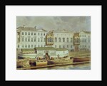 Naryshkin Palace on the Fontanka river, Mid of the 19th cen by Ludwig Premazzi