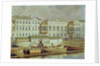 Naryshkin Palace on the Fontanka river, Mid of the 19th cen by Ludwig Premazzi