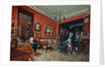 A living room, 1840s by Ludwig Premazzi