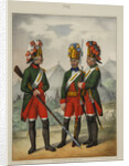 Grenadiers of the Preobrazhensky, Semenovsky and Izmailovsky Regiment in 1763-1775, Early 1840s by Pyotr Ivanovich Razumikhin