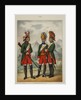 Grenadiers of the Preobrazhensky, Semenovsky and Izmailovsky Regiment in 1763-1775, Early 1840s by Pyotr Ivanovich Razumikhin