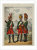Grenadiers of the Preobrazhensky, Semenovsky and Izmailovsky Regiment in 1763-1775, Early 1840s by Pyotr Ivanovich Razumikhin